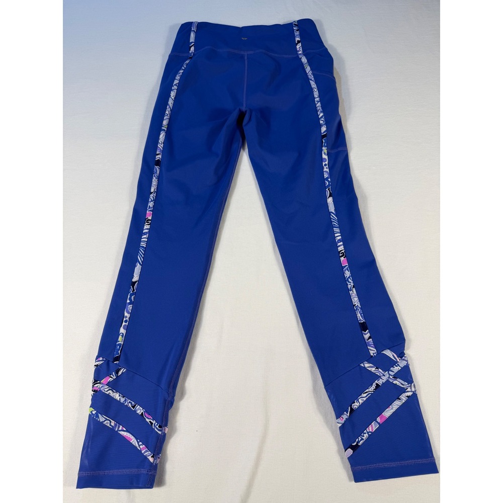 Lilly Pulitzer Luxletic‎ Iris Blue Weekender High Waist Leggings Activewear Yoga